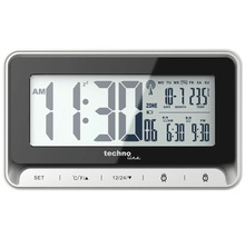 Techno Line Digitalwecker mit Anzeige von Uhrzeit, Datum und Temperatur