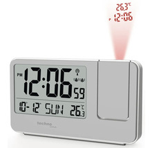 Techno Line Projektionswecker mit Anzeige von Uhrzeit und Temperatur