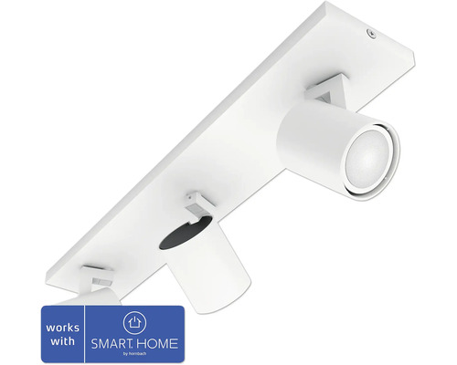 Philips Hue Spot 3-flammig 4,2W 400 lm 2200- 6500 K weiß inkl. Dimmschalter Philips Hue Spot 3-flammig 4,2W 400 lm 2200- 6500 K weiß inkl. Dimmschalter