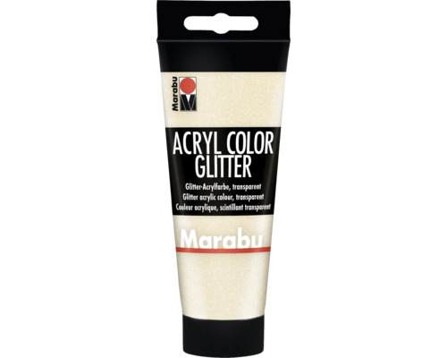 Marabu Acrylfarbe Acryl Color glitter gold 584 100 ml Tube transparente Glitter-Acrylfarbe von Marabu