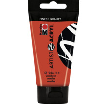 Tube Künstler Acrylfarbe Zinnoberrot von Marabu