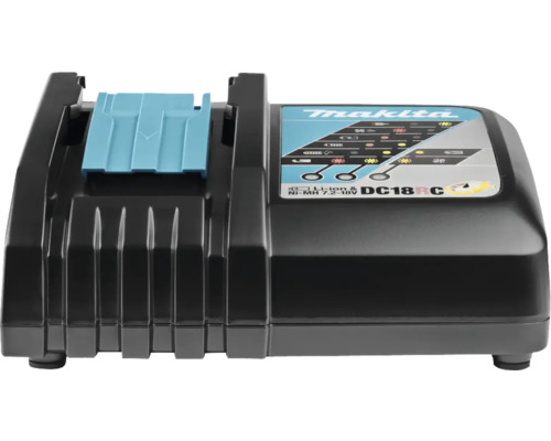 Makita Ladegerät DC18RC für Lithium-Ionen und Nickel-Metallhydrid Akkus