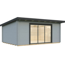 Gartenhaus aus Holz mit Schiebetür