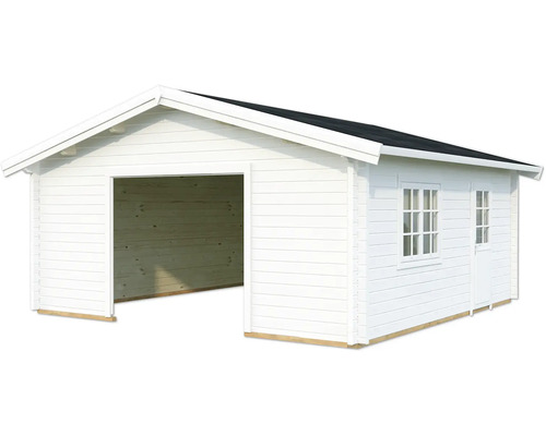 Einzelgarage Palmako Roger 27,7 m² ohne Tor 622 x 596 cm weiß