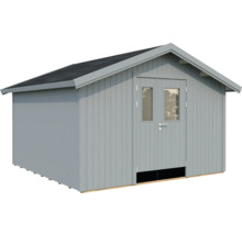 Gartenhaus aus Holz mit Doppeltür und Fenstern