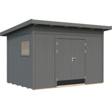 Gartenhaus Palmako Stig 8,2 m² inkl. Fußboden 394 x 305 cm dunkelgrau
