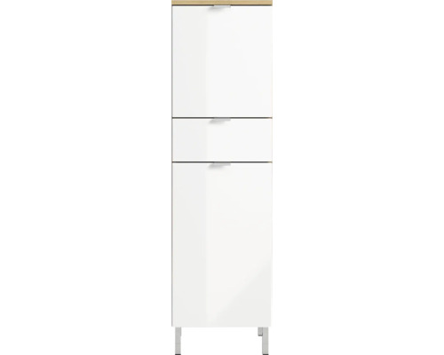 Badezimmerschrank mit drei Schubladen und Füßen