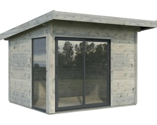 Gartenhaus Palmako Andrea 7,5 m² Slide Plus inkl. Fußboden 340 x 352 cm tauchgrundiert grau Gartenhaus Palmako Andrea 7,5 m² Slide Plus inkl. Fußboden 340 x 352 cm tauchgrundiert grau