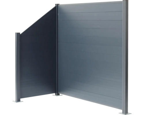 Sichtschutzzaun aus Aluminium