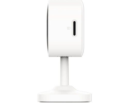 Weiße Überwachungskamera mit Standfuß für den Innenbereich