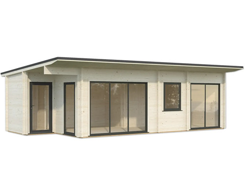 Gartenhaus mit Fenstern und Tür