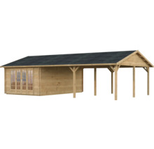 Gartenhaus Palmako Irene 19,0+33,2 m² 1006 x 619 cm tauchgrundiert braun
