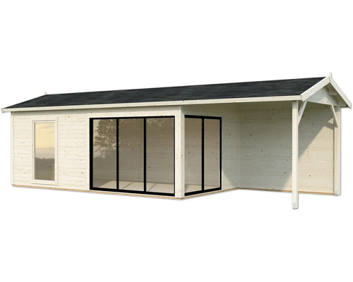 Holz Gartenhaus mit Fenster und Schiebetüren