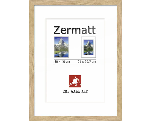 Bilderrahmen Holz Zermatt eiche 30x40 cm