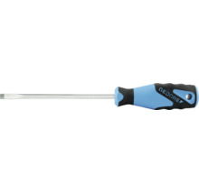 Schlitz-Schraubendreher mit blau-schwarzem Griff