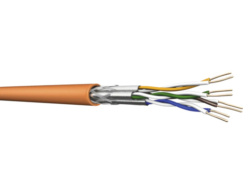 CAT 7 Datenkabel Simplex 100 m orange