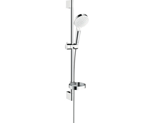 Brausegarnitur hansgrohe Crometta 100 Vario weiß chrom glänzend Brausestangenlänge 669 mm 26553400