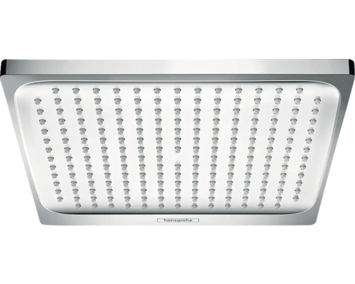 Kopfbrause hansgrohe Crometta E 240 1jet EcoSmart eckig 240 x 240 mm chrom 26727000 Brausekopf mit mehreren Düsen