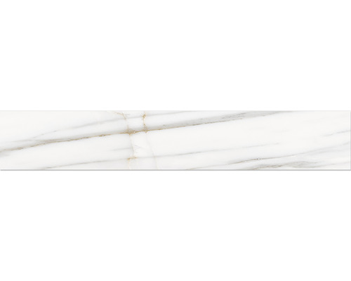 MIRAVA Sockel LUCCA Bianco gold matt 10 x 60 cm