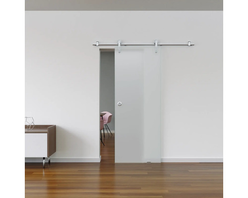 Pertura Glasschiebetürblatt Glera Satin für Beschlag Tildra/Tius 900x2050 mm Rechts mit Griffmuschelbohrung Pertura Glasschiebetürblatt Glera Satin für Beschlag Tildra/Tius 900x2050 mm Rechts mit Griffmuschelbohrung