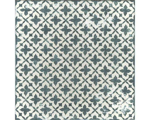 Wand- und Bodenfliese Block Flower verde 20x20cm