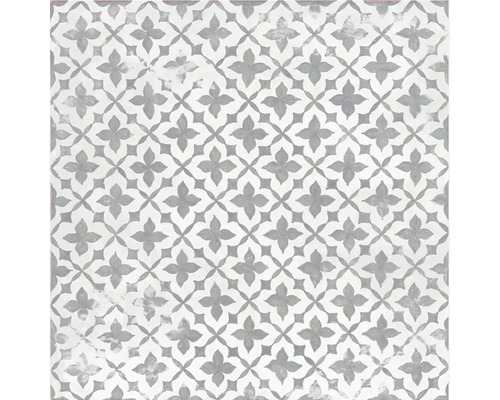 Wand- und Bodenfliese Block Flower acero 20x20cm Dekorative Fliese mit Blütenmuster für Boden und Wand