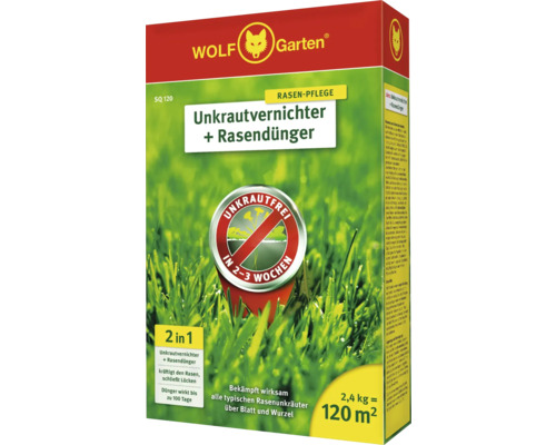 Wolf Garten Unkrautvernichter plus Rasendünger Packung