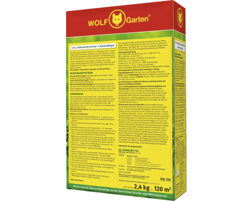 Wolf Garten Unkrautvernichter plus Rasendünger Packung
