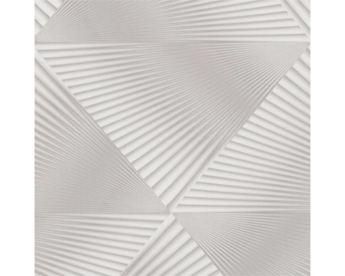 Vliestapete 10404-37 Spotlight Grafik lichtgrau Dreidimensionale Wandfliese mit geometrischem Muster