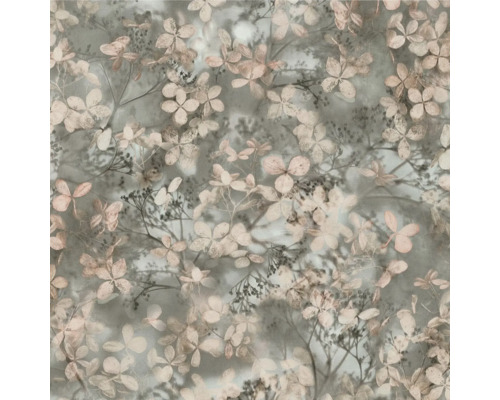 Vliestapete 10415-10 Play of light Blumen beige grau Dekoratives Flächenmuster mit floralen Elementen für Wohnraumgestaltung