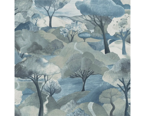 Vliestapete 10433-07 Gentle Landschaft blau