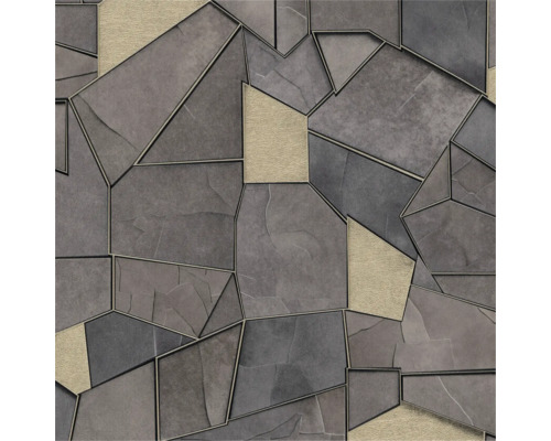 Vliestapete 10445-37 Vliestapete Elle Decoration 4 Grafik Stein Tapete mit Steinmuster und geometrischen Formen