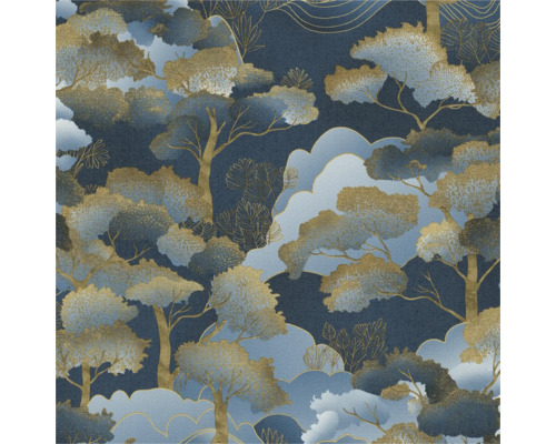 Vliestapete 10448-08 Vliestapete Elle Decoration 4 Landschaft blau gold