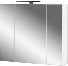 Spiegelschrank mit drei Türen und Beleuchtung