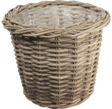 Pflanzkorb Korb Leah mit Henkel Naturfaser 38 x 38 x 38 cm braun