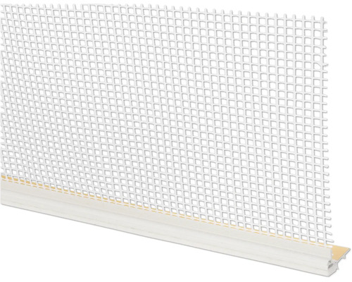 Baumit Anputzdichtleiste Milano plus Hart-und Weich-PVC inkl. Membran und Gewebe (12,5 mm) für Fenster&Türen 2400 mm x 9,5 mm Fliegengitter mit Rahmenprofil