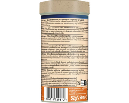 Tetra Goldfish Flakes Fischfutter 52 Gramm Dose