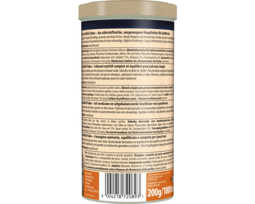 Tetra Goldfish Flakes 200 grams, Alleinfuttermittel für Goldfische