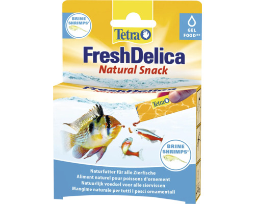 Tetra FreshDelica Brine Shrimps 48 g Tetra FreshDelica natürlicher Snack für Zierfische Verpackung