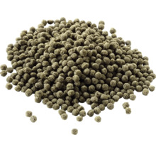 Haufen Fischfuttergranulat