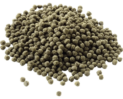 Haufen Fischfuttergranulat