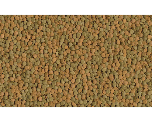 Nahaufnahme von Fischfutterpellets