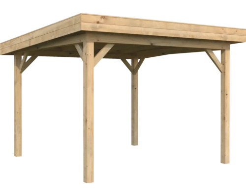 Pavillon Palmako Lenna 8,3 m² 300 x 300 cm tauchimprägniert braun