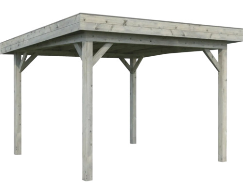 Pavillon Palmako Lenna 8,3 m² 300 x 300 cm tauchimprägniert grau