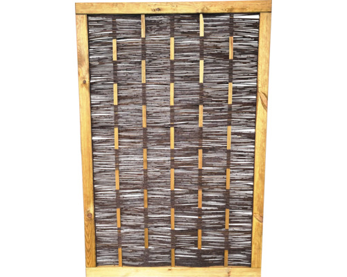 Teilelement, Weidengeflechtzaun Ätna 120 x 180 cm braun Holzzaun mit Weidengeflecht