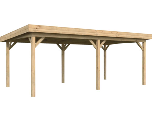 Pavillon Palmako Lenna 16,6 m² 588 x 300 mm tauchimprägniert braun