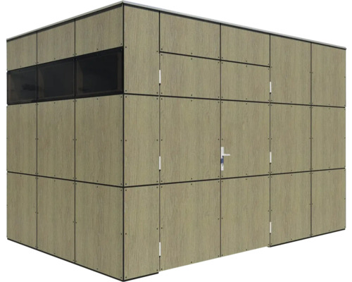 Gartenhaus mit Tür und Fenster