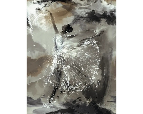 Fototapete Vlies 35097 Digitaldruck City Romance Ballerina grau schwarz