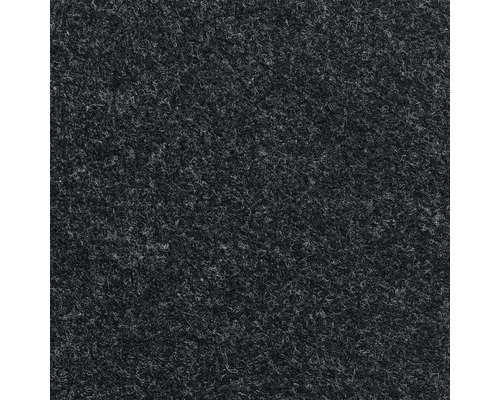 Teppichfliese Nadelfilz Protex anthrazit 100x100 cm 200 Stk. Nahaufnahme von anthrazitfarbenem Teppichboden