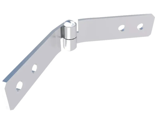 HS Terra Systec Lagesicherung inkl. Schrauben S235 Feuerverzinkt 19 x 12,45 x 131 mm Pack = 10 Stück Winkelband aus Metall mit Löchern zur Befestigung